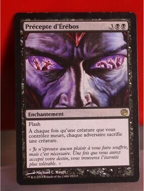 Mtg Précepte d'Érèbos Card French Dictate of Erebos francais Journey into Nyx